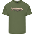 A Bolan Fish Fishing Fisherman Mens Cotton T-Shirt Tee Top Military Green