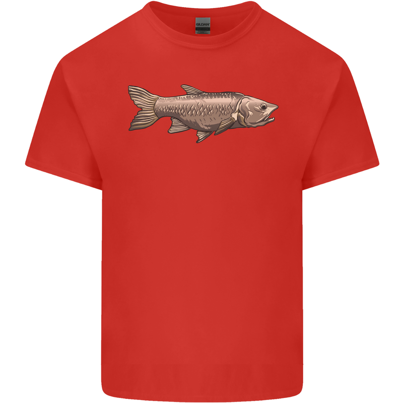 A Bolan Fish Fishing Fisherman Mens Cotton T-Shirt Tee Top Red