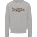 A Bolan Fish Fishing Fisherman Mens Sweatshirt Jumper Sports Grey