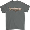 A Bolan Fish Fishing Fisherman Mens T-Shirt 100% Cotton Charcoal