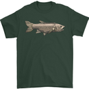 A Bolan Fish Fishing Fisherman Mens T-Shirt 100% Cotton Forest Green
