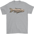 A Bolan Fish Fishing Fisherman Mens T-Shirt 100% Cotton Sports Grey