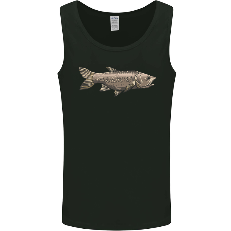 A Bolan Fish Fishing Fisherman Mens Vest Tank Top Black