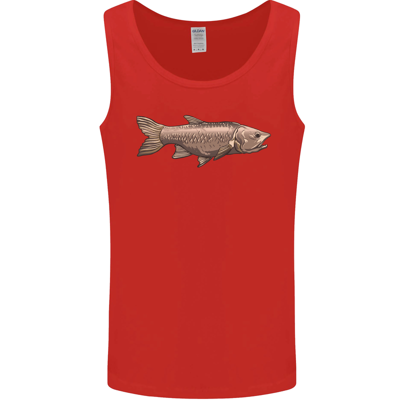 A Bolan Fish Fishing Fisherman Mens Vest Tank Top Red