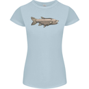 A Bolan Fish Fishing Fisherman Womens Petite Cut T-Shirt Light Blue