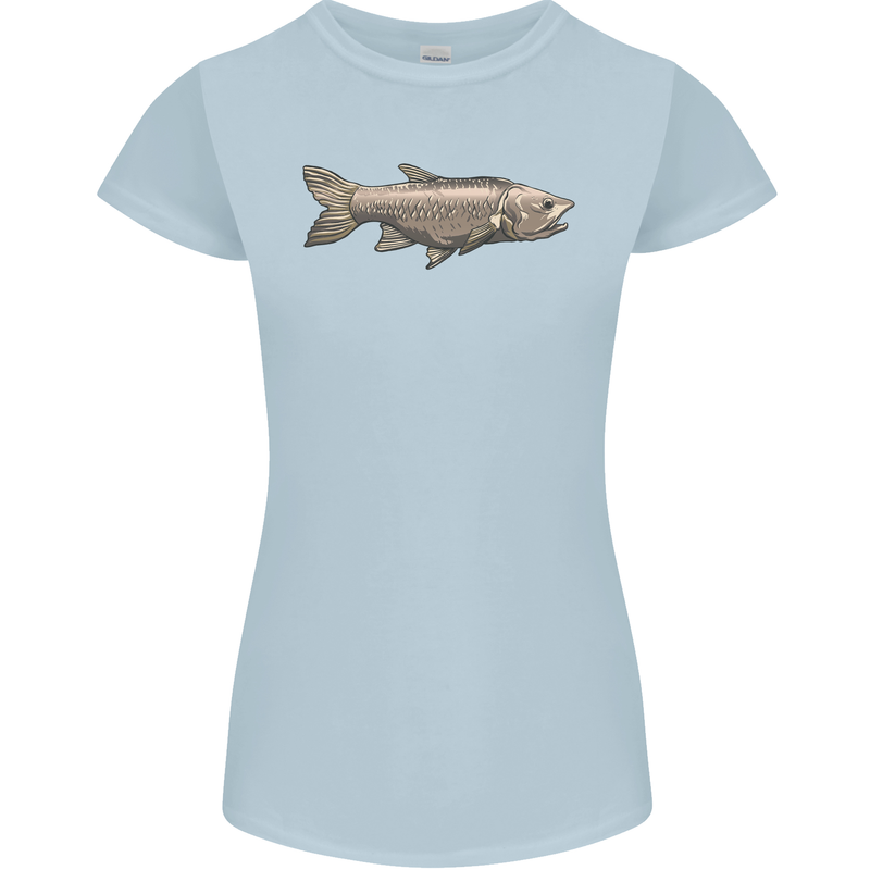 A Bolan Fish Fishing Fisherman Womens Petite Cut T-Shirt Light Blue
