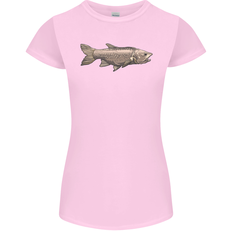 A Bolan Fish Fishing Fisherman Womens Petite Cut T-Shirt Light Pink