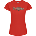 A Bolan Fish Fishing Fisherman Womens Petite Cut T-Shirt Red