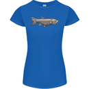 A Bolan Fish Fishing Fisherman Womens Petite Cut T-Shirt Royal Blue
