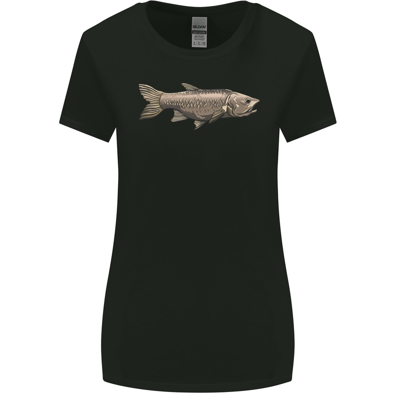 A Bolan Fish Fishing Fisherman Womens Wider Cut T-Shirt Black
