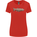 A Bolan Fish Fishing Fisherman Womens Wider Cut T-Shirt Red