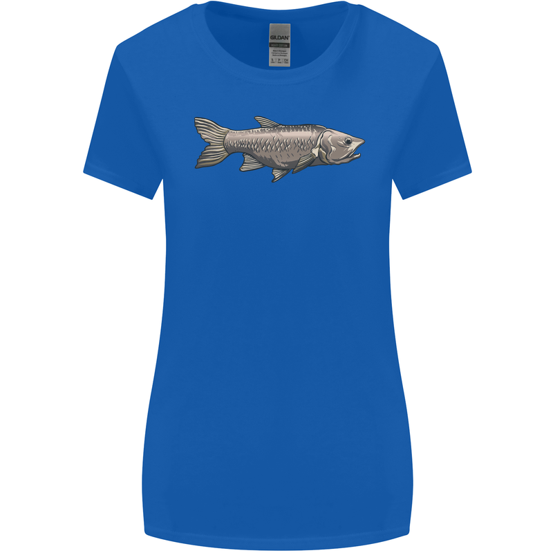 A Bolan Fish Fishing Fisherman Womens Wider Cut T-Shirt Royal Blue
