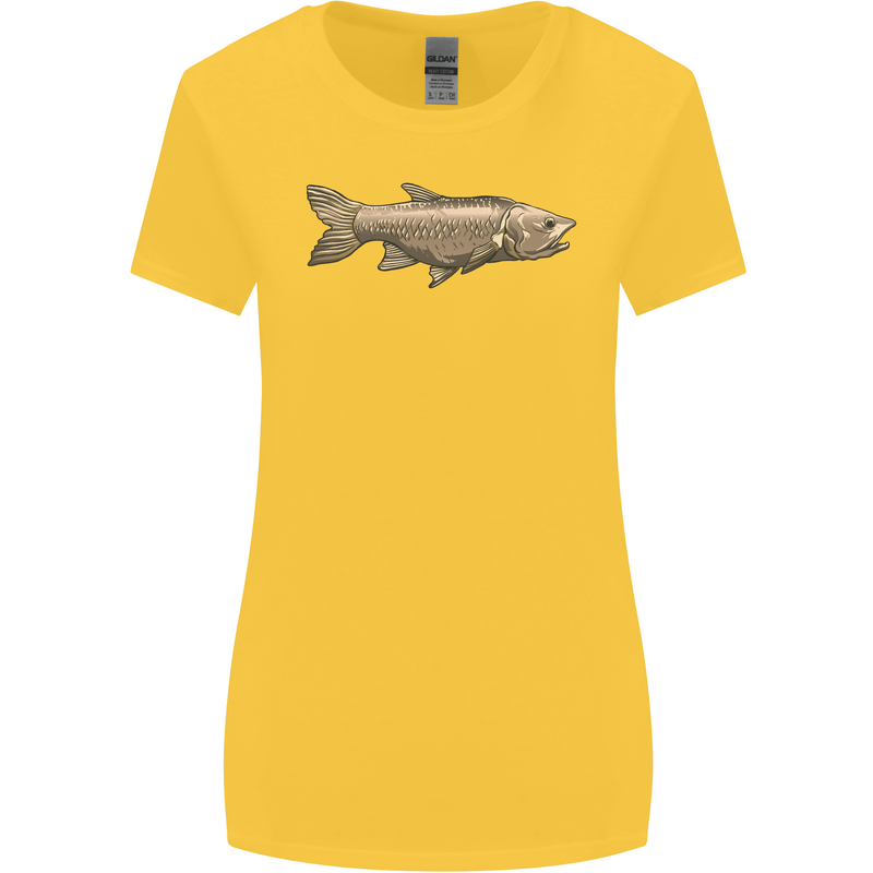 A Bolan Fish Fishing Fisherman Womens Wider Cut T-Shirt Yellow