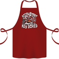 A Bored Accountant Cotton Apron 100% Organic Maroon