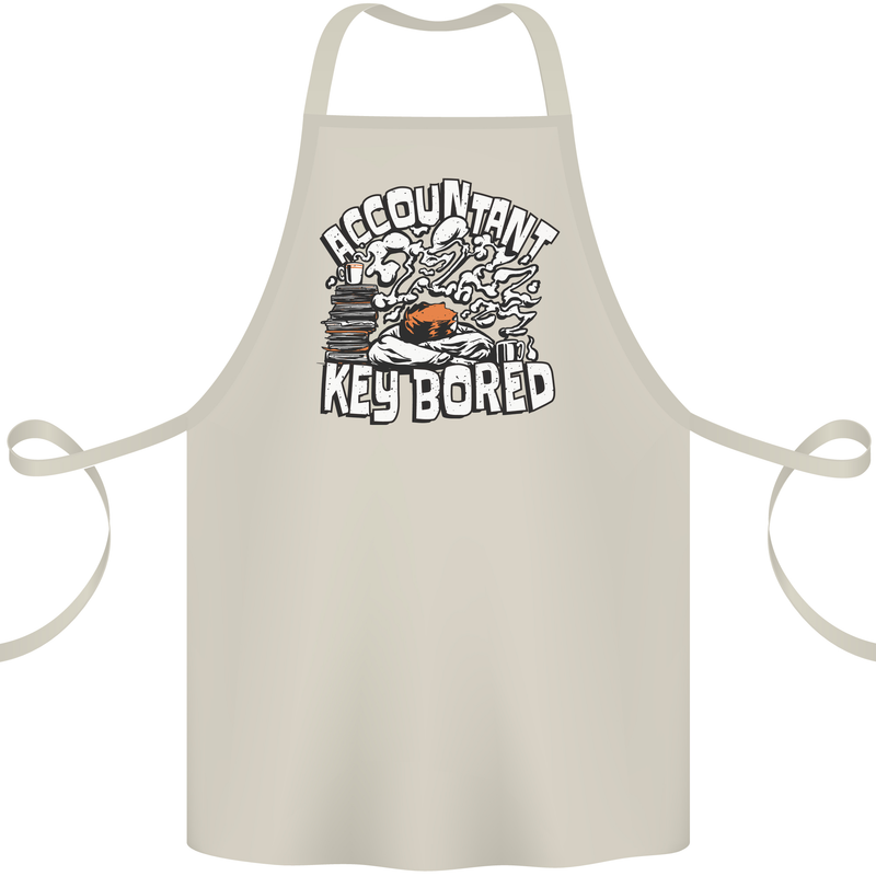 A Bored Accountant Cotton Apron 100% Organic Natural