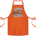 A Bored Accountant Cotton Apron 100% Organic Orange