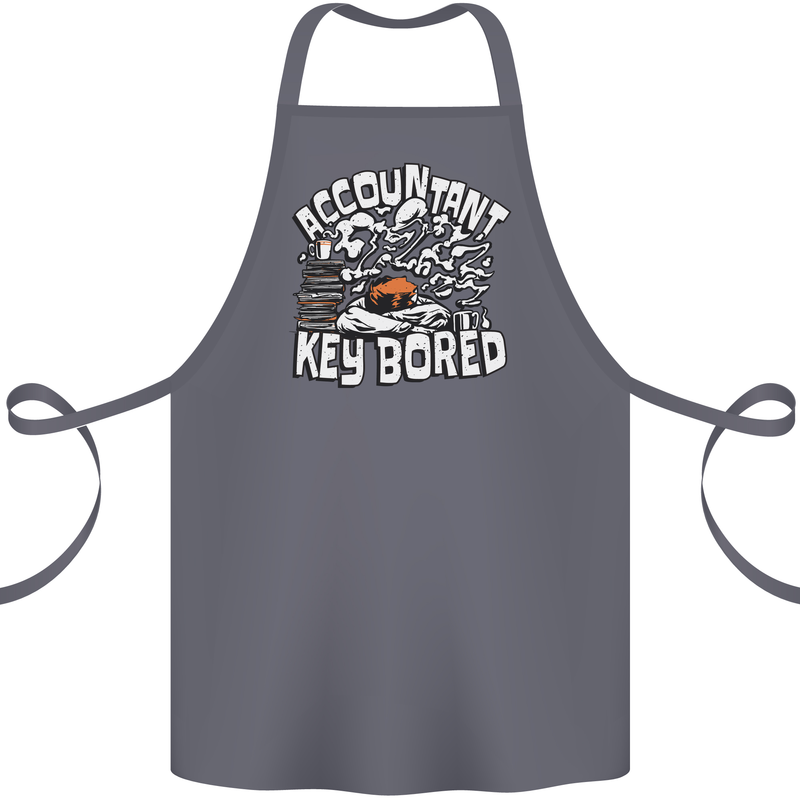 A Bored Accountant Cotton Apron 100% Organic Steel
