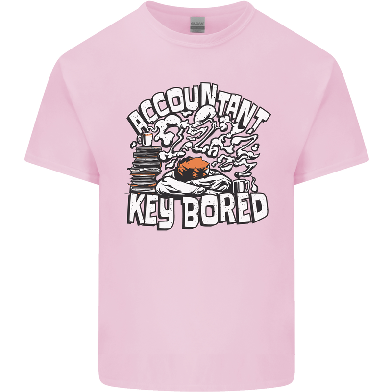 A Bored Accountant Kids T-Shirt Childrens Light Pink