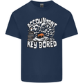 A Bored Accountant Kids T-Shirt Childrens Navy Blue