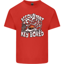 A Bored Accountant Kids T-Shirt Childrens Red