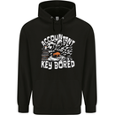 A Bored Accountant Mens 80% Cotton Hoodie Black