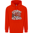 A Bored Accountant Mens 80% Cotton Hoodie Bright Red