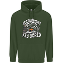 A Bored Accountant Mens 80% Cotton Hoodie Forest Green