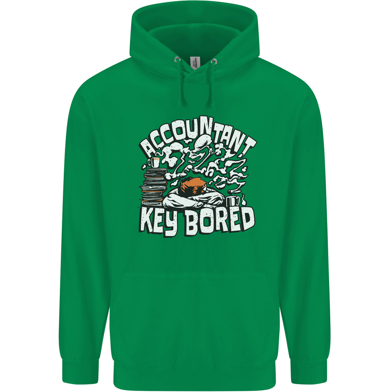 A Bored Accountant Mens 80% Cotton Hoodie Irish Green