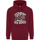 A Bored Accountant Mens 80% Cotton Hoodie Maroon