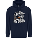 A Bored Accountant Mens 80% Cotton Hoodie Navy Blue