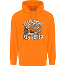 A Bored Accountant Mens 80% Cotton Hoodie Orange