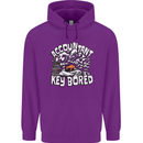 A Bored Accountant Mens 80% Cotton Hoodie Purple