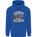 A Bored Accountant Mens 80% Cotton Hoodie Royal Blue