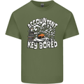 A Bored Accountant Mens Cotton T-Shirt Tee Top Military Green