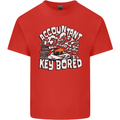 A Bored Accountant Mens Cotton T-Shirt Tee Top Red