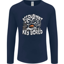 A Bored Accountant Mens Long Sleeve T-Shirt Navy Blue