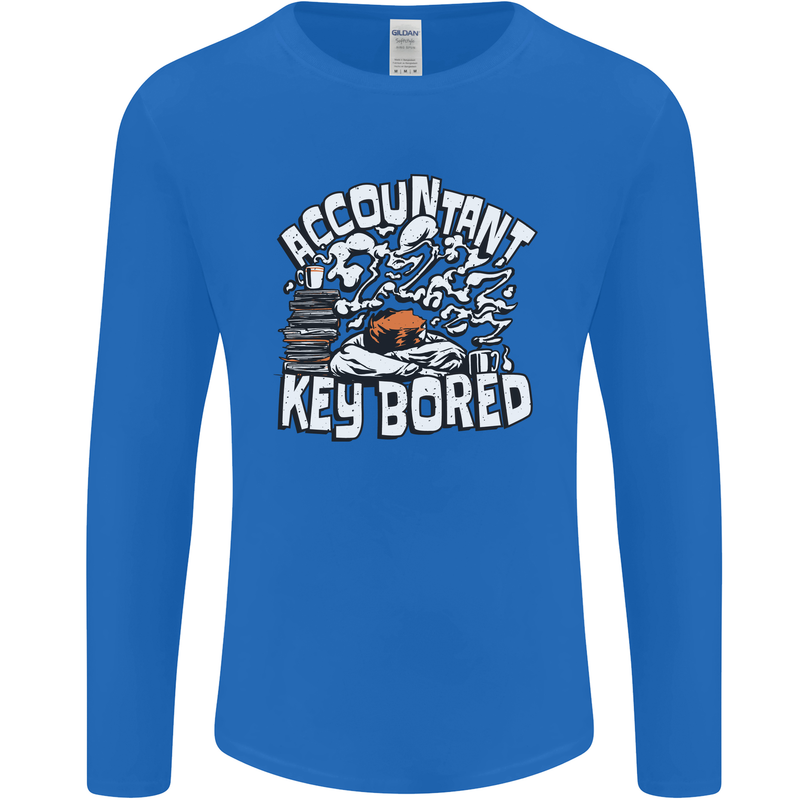A Bored Accountant Mens Long Sleeve T-Shirt Royal Blue