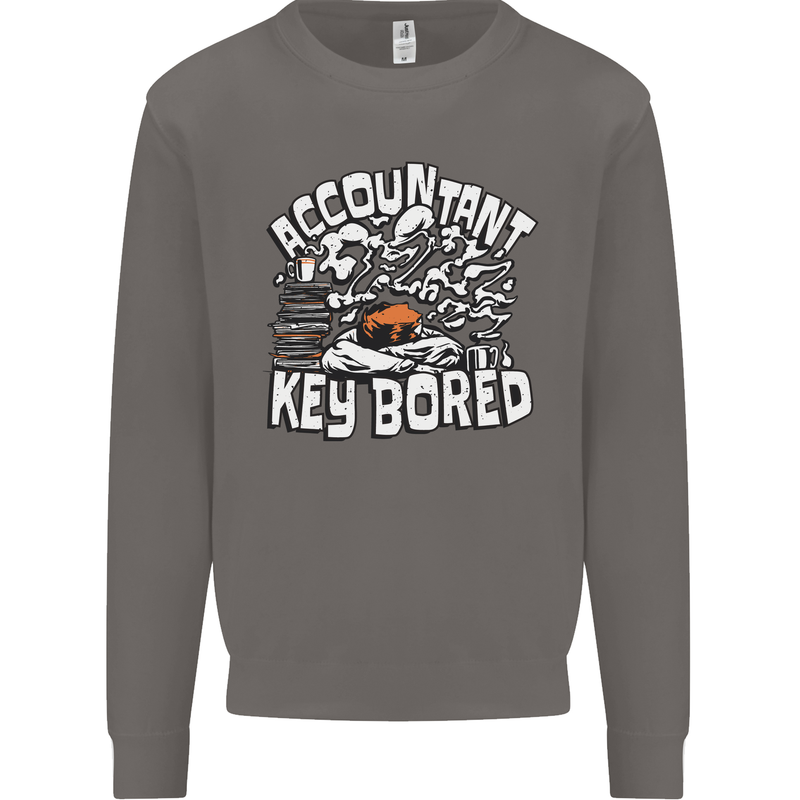 A Bored Accountant Mens Sweatshirt Jumper Charcoal