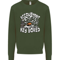 A Bored Accountant Mens Sweatshirt Jumper Forest Green