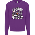 A Bored Accountant Mens Sweatshirt Jumper Purple
