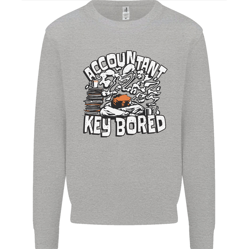 A Bored Accountant Mens Sweatshirt Jumper Sports Grey