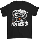 A Bored Accountant Mens T-Shirt Cotton Gildan Black