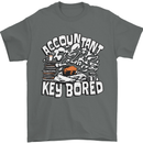 A Bored Accountant Mens T-Shirt Cotton Gildan Charcoal