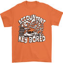 A Bored Accountant Mens T-Shirt Cotton Gildan Orange