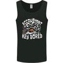A Bored Accountant Mens Vest Tank Top Black