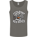 A Bored Accountant Mens Vest Tank Top Charcoal