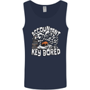 A Bored Accountant Mens Vest Tank Top Navy Blue