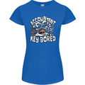 A Bored Accountant Womens Petite Cut T-Shirt Royal Blue