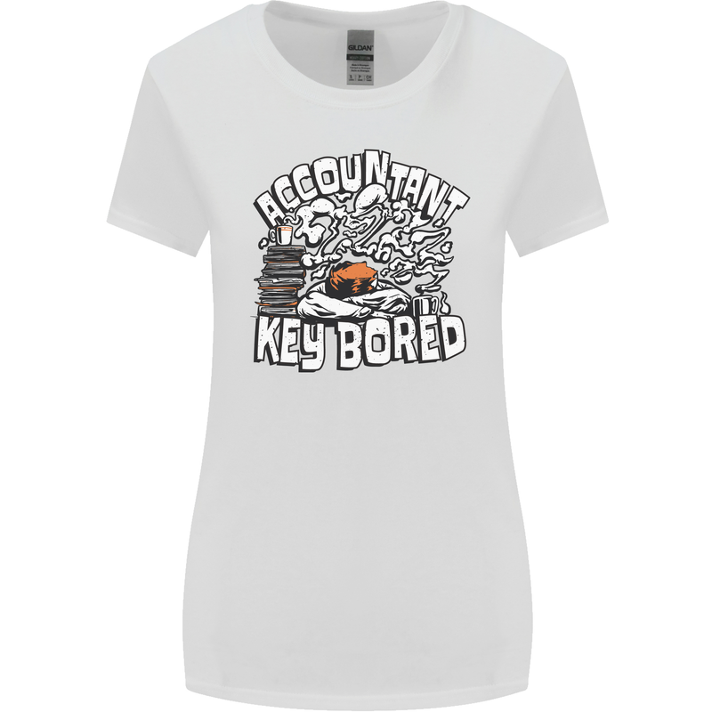 A Bored Accountant Womens Wider Cut T-Shirt White