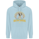 A Boston Terrier Dog Childrens Kids Hoodie Light Blue